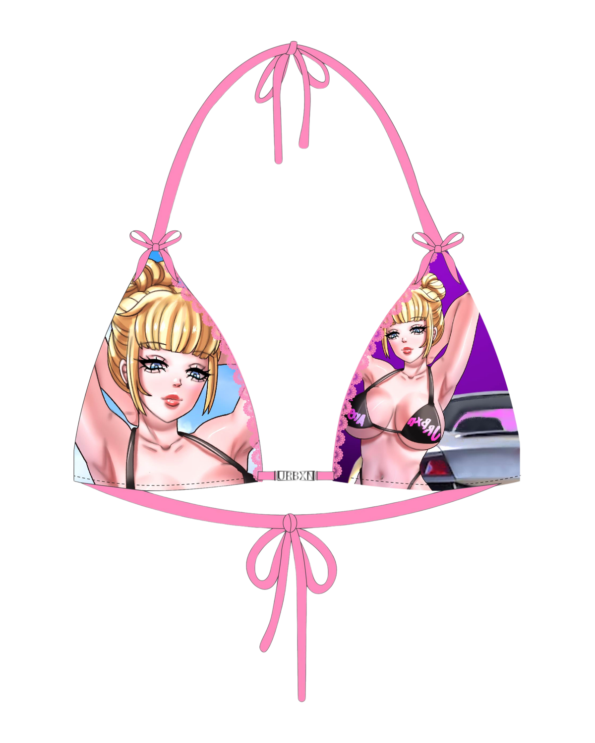 Kawaii Waves Bikini Top