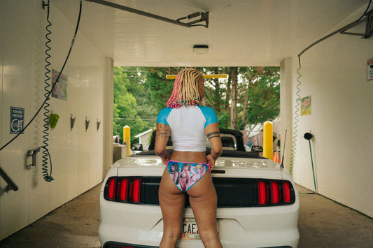 Kawaii Waves Bikini Bottom